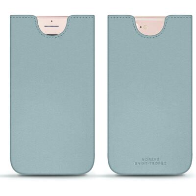 Noreve Blaues Lederhülle für iPhone 8 Plus - Schutzcase Noreve Blaues Lederhülle für iPhone 8 Plus - Schutzcase