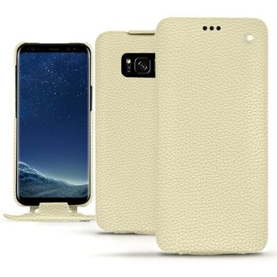 Coque en cuir ivoire Noreve pour Samsung Galaxy S8+ - Étui téléphone Coque en cuir ivoire Noreve pour Samsung Galaxy S8+ - Étui téléphone