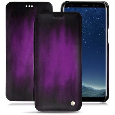 Étui en cuir Noreve Violet - Protection Samsung Galaxy S8+ Étui en cuir Noreve Violet - Protection Samsung Galaxy S8+