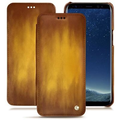 Étui en cuir Noreve Galaxy S8+ - Doré Étui en cuir Noreve Galaxy S8+ - Doré