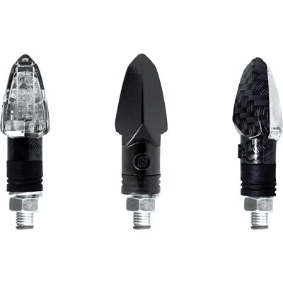 CHAFT Tinny - Motorrad Blinker - Schwarz mit transparenter Linse CHAFT Tinny - Motorrad Blinker - Schwarz mit transparenter Linse