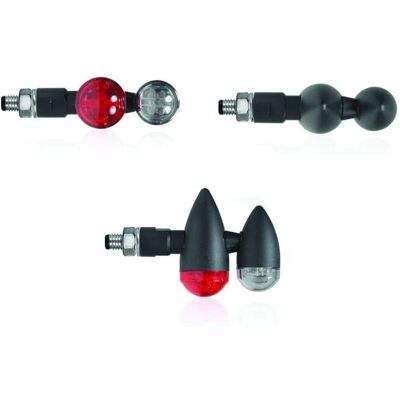 Clignotant LED pour motos avec stop - Noir - Certifié CE - Publicité Clignotant LED pour motos avec stop - Noir - Certifié CE - Publicité