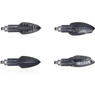 CHAFT Sail - Schwarze LED-Kurvenlichter mit Rauchglas CHAFT Sail - Schwarze LED-Kurvenlichter mit Rauchglas