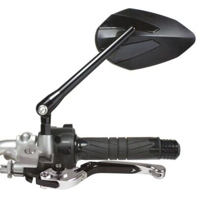 Chafts Homologiertes Umkehrbares Motorradspiegel - Schwarz Chafts Homologiertes Umkehrbares Motorradspiegel - Schwarz