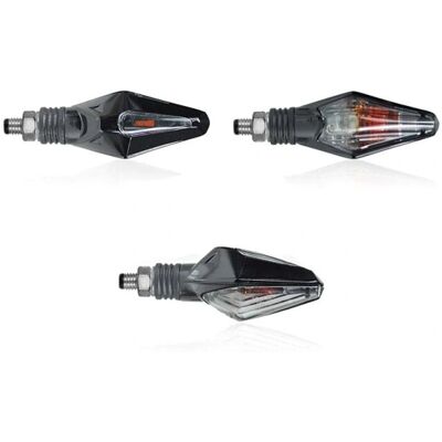Chaft Sliver Nero Motorrad Blinker - Modernes LED-Design Chaft Sliver Nero Motorrad Blinker - Modernes LED-Design