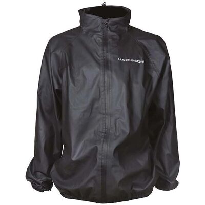Veste de pluie moto Harisson M noire - Imperméable - Publicité Veste de pluie moto Harisson M noire - Imperméable - Publicité