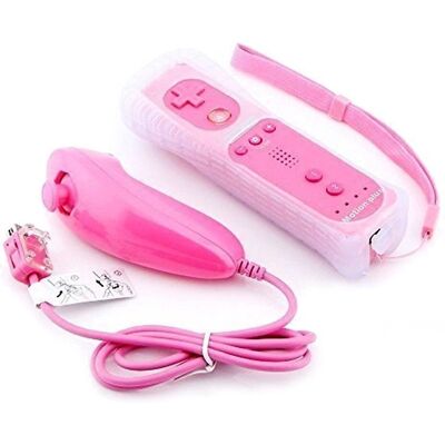 Manette Wii Wiimote Rose avec Motion Plus - Publicité Manette Wii Wiimote Rose avec Motion Plus - Publicité