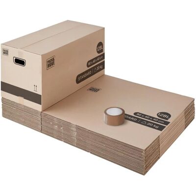 PACK AND MOVE - 128L - 80x40x40 cm - Moving Box - Publicité PACK AND MOVE - 128L - 80x40x40 cm - Moving Box - Publicité