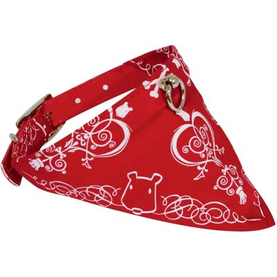Collier réglable en tissu rouge style bandana Doogy T2 - Collier Collier réglable en tissu rouge style bandana Doogy T2 - Collier