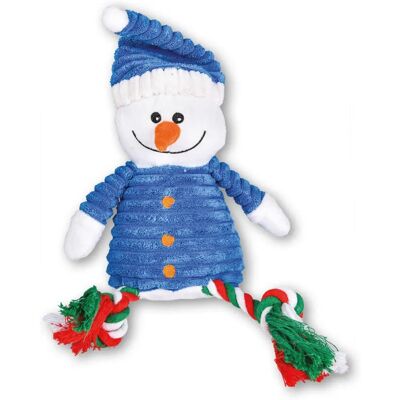 Divers - Bonhomme de neige peluche corde - 45 cm - Couineur - Jouet pour chien - Publicité Divers - Bonhomme de neige peluche corde - 45 cm - Couineur - Jouet pour chien - Publicité