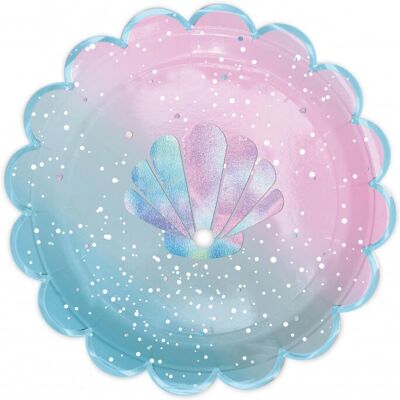 ScrapCooking 0209 Plate - Thème sirène, 8 pcs, 23 cm - Publicité ScrapCooking 0209 Plate - Thème sirène, 8 pcs, 23 cm - Publicité