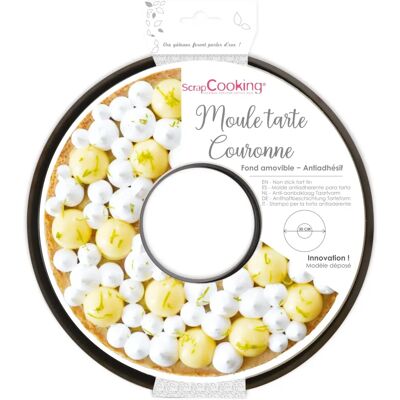 Stampo torta corona ScrapCooking - 30cm, Antiaderente, Base rimovibile Stampo torta corona ScrapCooking - 30cm, Antiaderente, Base rimovibile