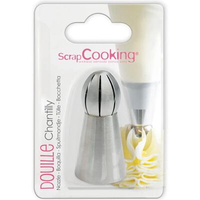 ScrapCooking Bakspuit van roestvrij staal - Slagroom Ø 3 x 6 cm ScrapCooking Bakspuit van roestvrij staal - Slagroom Ø 3 x 6 cm