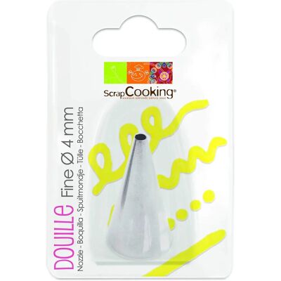 Douille en acier inoxydable ScrapCooking - Fine Ø 4mm - Décoration gâteau - Publicité Douille en acier inoxydable ScrapCooking - Fine Ø 4mm - Décoration gâteau - Publicité
