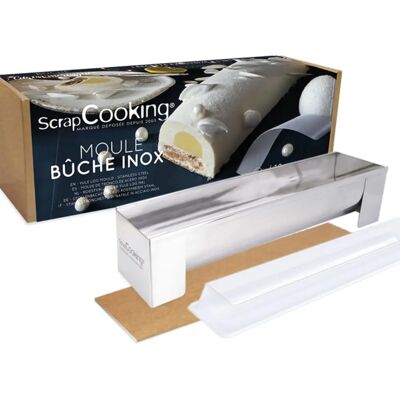 ScrapCooking Stainless Steel Log Mold - Christmas Baking Tool ScrapCooking Stainless Steel Log Mold - Christmas Baking Tool