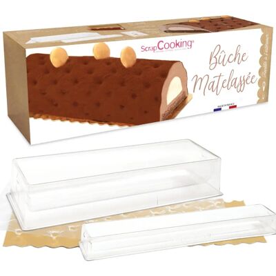 ScrapCooking SCRAP COOKING Bûche Trapuntata - con Stampo e Inserto, Kit per Dolci Natalizi, Ricetta Inclusa ScrapCooking SCRAP COOKING Bûche Trapuntata - con Stampo e Inserto, Kit per Dolci Natalizi, Ricetta Inclusa