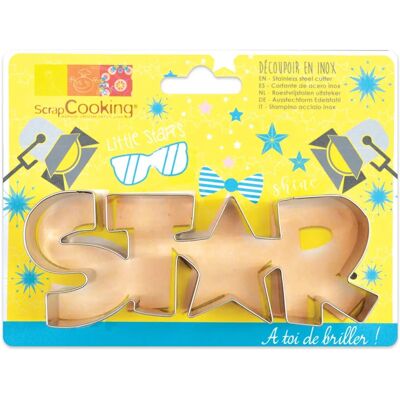 Tagliapasta stella ScrapCooking - 13x4,7cm - Acciaio inossidabile Tagliapasta stella ScrapCooking - 13x4,7cm - Acciaio inossidabile