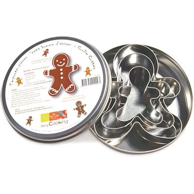 Emporte-pièces Noël bonhomme pain d'épices ScrapCooking 2009 - Set de 3 - Publicité Emporte-pièces Noël bonhomme pain d'épices ScrapCooking 2009 - Set de 3 - Publicité