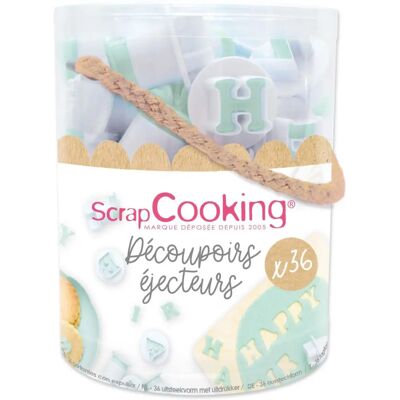 ScrapCooking Marca Modello - Tagliabiscotti Lettere e Numeri - 36 pezzi ScrapCooking Marca Modello - Tagliabiscotti Lettere e Numeri - 36 pezzi