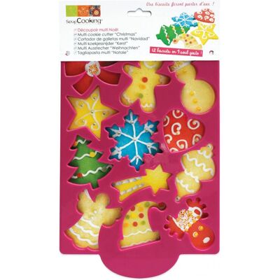 ScrapCooking 2070 Découpoir à Biscuits - Formes Festives - Découpoir à Cookies - Publicité ScrapCooking 2070 Découpoir à Biscuits - Formes Festives - Découpoir à Cookies - Publicité