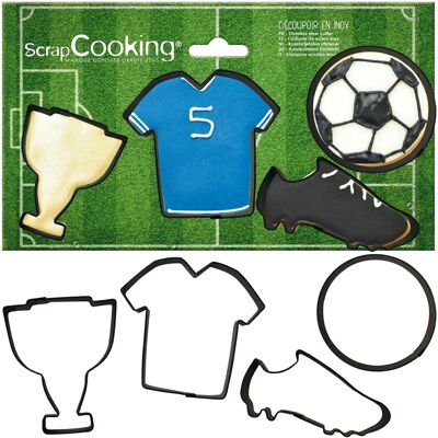 ScrapCooking 4 Voetbal Koekjesuitstekers - Kids ScrapCooking 4 Voetbal Koekjesuitstekers - Kids