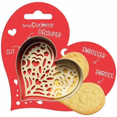 ScrapCooking Szív alakú kiszúró és domborító készlet ScrapCooking Szív alakú kiszúró és domborító készlet
