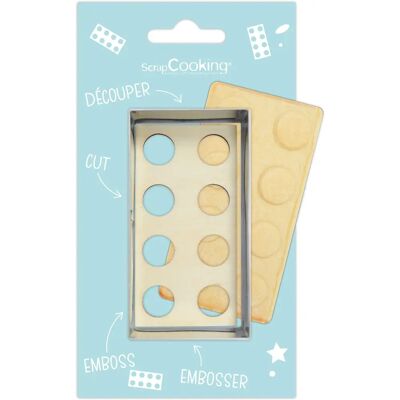 ScrapCooking Tegel kakutill- och embossingset - 9x4,9cm ScrapCooking Tegel kakutill- och embossingset - 9x4,9cm