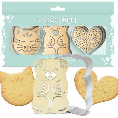 ScrapCooking Classic Cake Cutter Kit - Embossers & Cutters for Cookies ScrapCooking Classic Cake Cutter Kit - Embossers & Cutters for Cookies