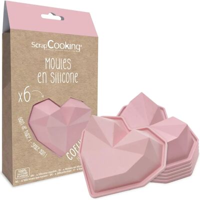 SCRAPCOOKING Heart Silicone Mold - Heart-Shaped Desserts & Chocolates SCRAPCOOKING Heart Silicone Mold - Heart-Shaped Desserts & Chocolates