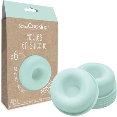 ScrapCooking Donuts Blaue Silikonformen - 21,5x12x5,4cm ScrapCooking Donuts Blaue Silikonformen - 21,5x12x5,4cm