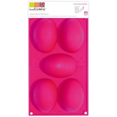 Moule ScrapCooking 5 Œufs de Pâques - Silicone - Publicité Moule ScrapCooking 5 Œufs de Pâques - Silicone - Publicité