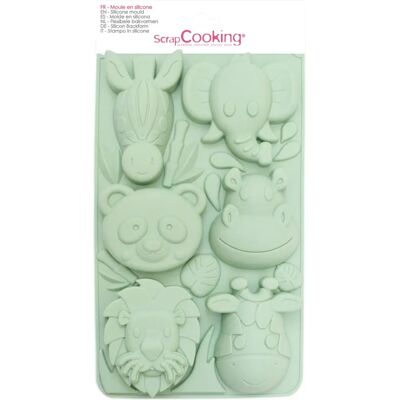 ScrapCooking Jungle Siliconen Vorm - Flexibel Anti-klevend - 30x17.5cm ScrapCooking Jungle Siliconen Vorm - Flexibel Anti-klevend - 30x17.5cm