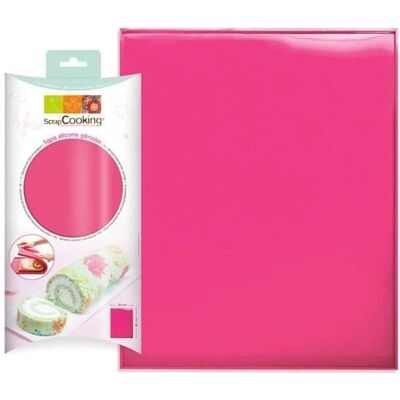 ScrapCooking Roze Bakmat - 30x40cm - Siliconen, Temperatuurbestendig ScrapCooking Roze Bakmat - 30x40cm - Siliconen, Temperatuurbestendig
