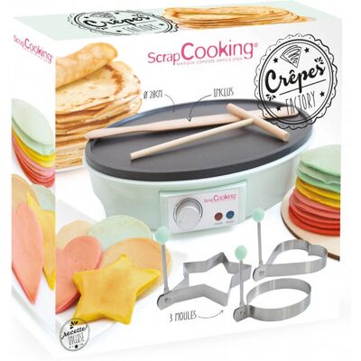 ScrapCooking 3899 - Watergroen - Pannenkoekmachine ScrapCooking 3899 - Watergroen - Pannenkoekmachine