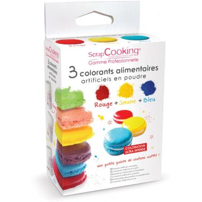 ScrapCooking 4011 Pulverblau, Rot, Gelb Lebensmittelfarben - Lebensmitteltyp ScrapCooking 4011 Pulverblau, Rot, Gelb Lebensmittelfarben - Lebensmitteltyp