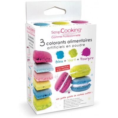 Ensemble de colorants alimentaires ScrapCooking Modèle 4014 - Couleurs en poudre artificielles - Publicité Ensemble de colorants alimentaires ScrapCooking Modèle 4014 - Couleurs en poudre artificielles - Publicité