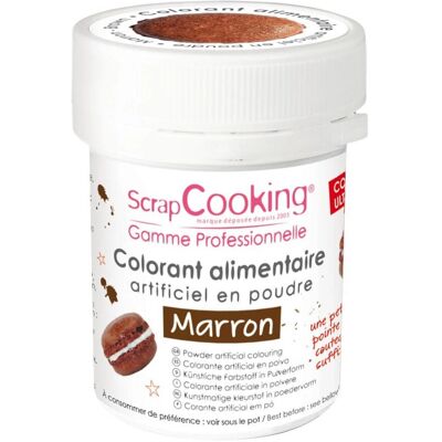 Colorant alimentaire ScrapCooking - Marron - 5g - Publicité Colorant alimentaire ScrapCooking - Marron - 5g - Publicité