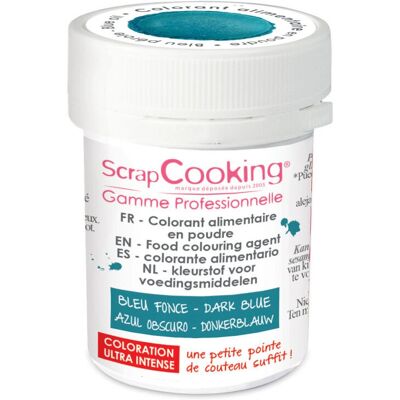 ScrapCooking - 4043 - Bleu foncé - Poudre - Colorant alimentaire - Publicité ScrapCooking - 4043 - Bleu foncé - Poudre - Colorant alimentaire - Publicité