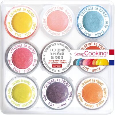 ScrapCooking Mini Colorants en Poudre - 9 Couleurs - Coffret Cadeau Pâtisserie - Publicité ScrapCooking Mini Colorants en Poudre - 9 Couleurs - Coffret Cadeau Pâtisserie - Publicité