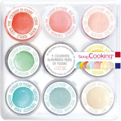 ScrapCooking 9 Mini Lebensmittelfarbstoffe - Pastell Mehrfarbig ScrapCooking 9 Mini Lebensmittelfarbstoffe - Pastell Mehrfarbig