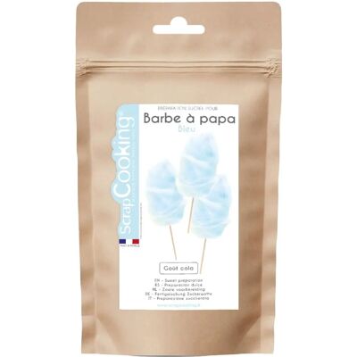 Mélange de barbe à papa bleu ScrapCooking - Arôme cola naturel - 400 g - Publicité Mélange de barbe à papa bleu ScrapCooking - Arôme cola naturel - 400 g - Publicité