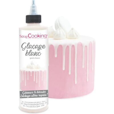 Glaçage Blanc au Chocolat ScrapCooking - Décoration Gâteaux, 130g - Publicité Glaçage Blanc au Chocolat ScrapCooking - Décoration Gâteaux, 130g - Publicité