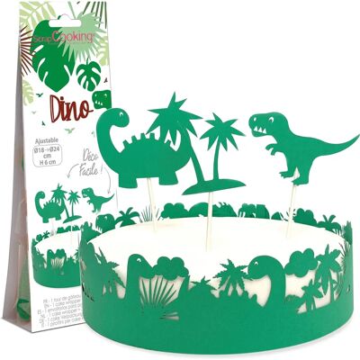 Décorations de Gâteau de Dinosaurien ScrapCooking - Vert - Publicité Décorations de Gâteau de Dinosaurien ScrapCooking - Vert - Publicité