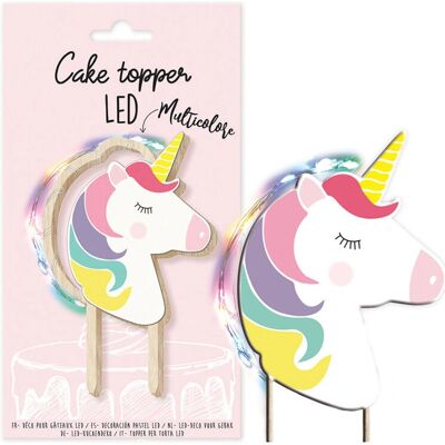 ScrapCooking Einhorn LED Tortenaufsatz - 12,5cm ScrapCooking Einhorn LED Tortenaufsatz - 12,5cm