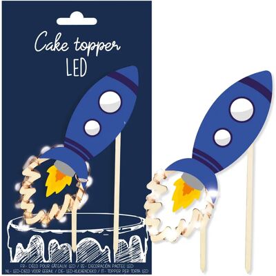 ScrapCooking Topper de Gâteau Rocket LED - Thème Espace ScrapCooking Topper de Gâteau Rocket LED - Thème Espace