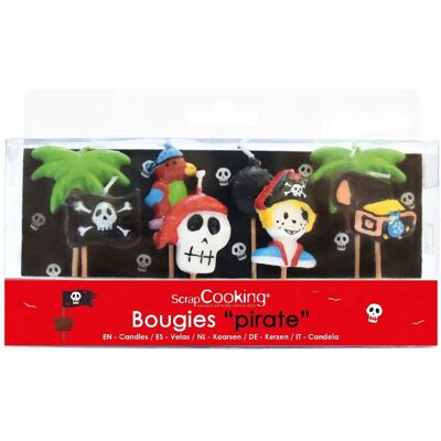 ScrapCooking 8 Bougies Pirates - Ensemble Multicolore ScrapCooking 8 Bougies Pirates - Ensemble Multicolore