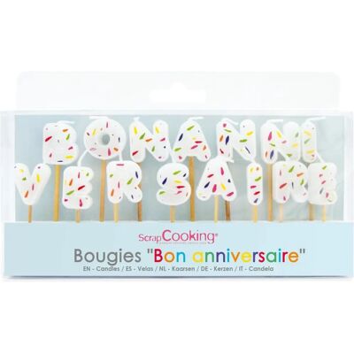 Scrapcooking 15 Bougies d'Anniversaire - Bougies - Publicité Scrapcooking 15 Bougies d'Anniversaire - Bougies - Publicité