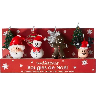 ScrapCooking 5021 - Christmas Candle Set - 8 Multicolor Paraffin Candles ScrapCooking 5021 - Christmas Candle Set - 8 Multicolor Paraffin Candles