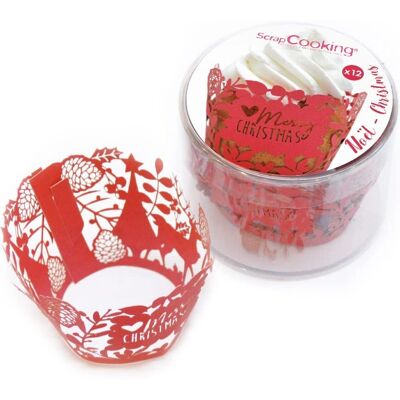 ScrapCooking - Kerst Cupcake Rand - 12 Stuks ScrapCooking - Kerst Cupcake Rand - 12 Stuks