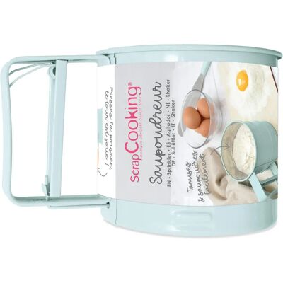 ScrapCooking Duster - Roestvrijstalen Keukensieveer - Blauw ScrapCooking Duster - Roestvrijstalen Keukensieveer - Blauw